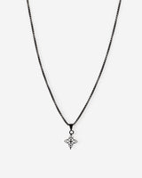 Celestia Zwart Ketting met elegante hanger, handgemaakte sieraden van roanross, luxe heren sieraden, premium kwaliteit.