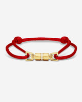 Midnight Lock Rood Armband Goudkleurig. Handgemaakte sieraden, luxe heren sieraden, premium kwaliteit sieraden.