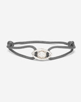 Emerald Guardian Grijze Armband, Zilver 10mm - handgemaakte sieraden, luxe heren sieraden, premium kwaliteit sieraden