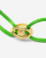 Emerald Guardian Groen Armband Goudkleurig met zirconia steen en verstelbaar ontwerp, handgemaakte sieraden.