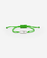 Celestial Balance Zilver Groen Armband met fonkelende zirkonia steentjes, handgemaakt met luxe uitstraling.