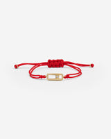 Celestial Balance Goud Rood Armband van handgemaakte sieraden met zirkonia steentjes en luxe uitstraling.