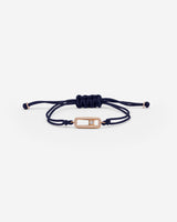 Celestial Balance Rosé Goud Donkerblauw Armband met fonkelende zirkonia steentjes en luxe ontwerp.
