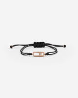 Celestial Balance Rosé Goud Zwart Armband, handgemaakte sieraden met luxe uitstraling en fonkelende zirkonia.