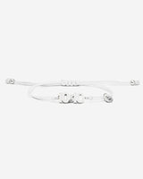 10:10 Liora Zilverkleurig Witte Armband | handgemaakte sieraden | luxe heren sieraden | premium kwaliteit sieraden