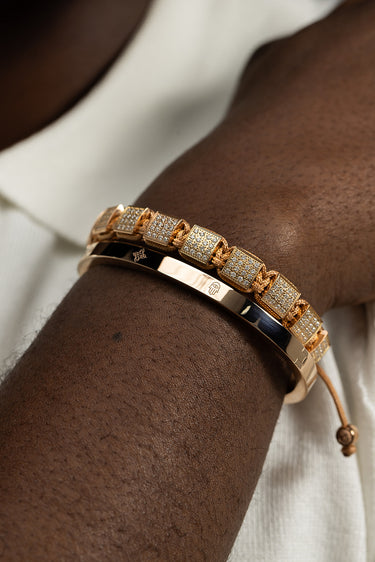 Celestia Guard Rosé Gold-Colored Bangle Bracelet