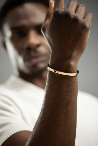 Celestia Guard Rosé Gold-Colored Bangle Bracelet