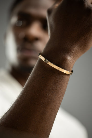 Celestia Guard Rosé Gold-Colored Bangle Bracelet