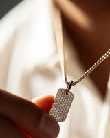 Aurora Pavé Rosé Goudkleurig Ketting met fonkelende zirkonia, handgemaakte sieraden in premium kwaliteit.
