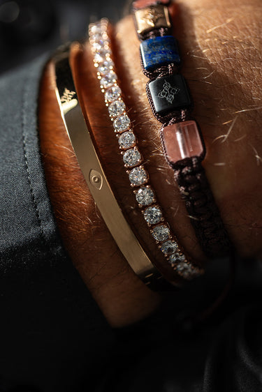 Crystal Embrace Rosé Goldfarbenes Tennisarmband