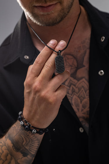 Obsidian SparkTag Anhänger Schwarz