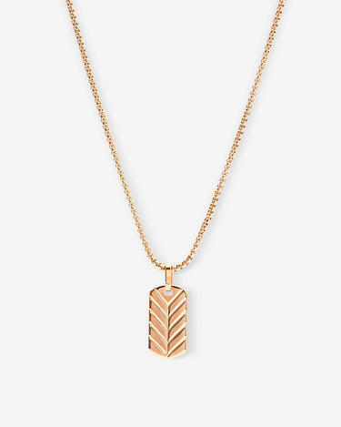 Shadow Arrow Rosé Gold-Colored Necklace