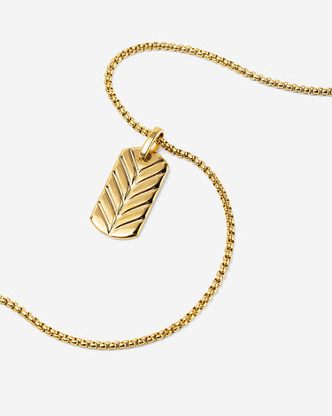 Shadow Arrow Goudkleurig Ketting - handgemaakte sieraden, luxe heren sieraden, premium kwaliteit, exclusieve sieraden mannen.
