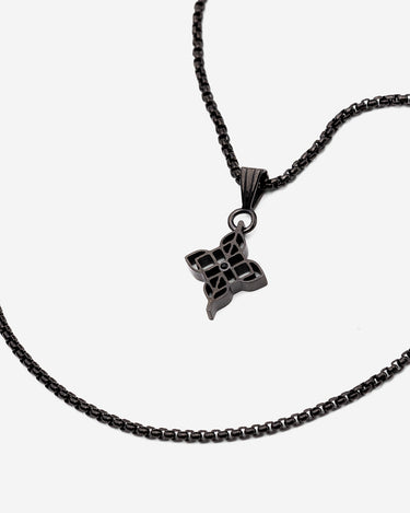 Celestia Zwart Ketting - roanross sieraden, handgemaakte sieraden, luxe heren sieraden, premium kwaliteit sieraden