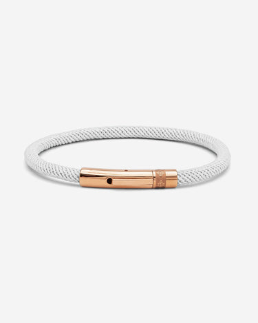 Noirèa Rosé Gold-Colored White Bracelet 4mm.