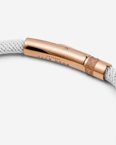 Noirèa Rosé Goldfarben Weiß Armband 4mm.