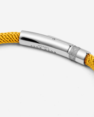 Noirèa silberfarbenes gelbes Armband 4mm.