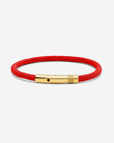 Noirèa Gold-Colored Red Bracelet 4mm.