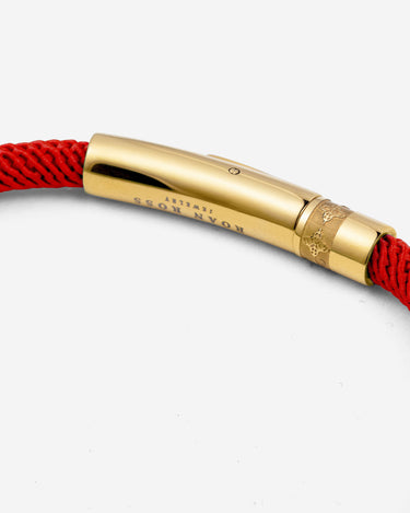 Noirèa Gold-Colored Red Bracelet 4mm.
