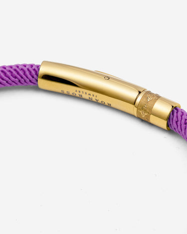 Noirèa goldfarbenes lila Armband 4mm