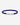 NOIRÈA ZilverKleurig Donkerblauw Armband 4mm.