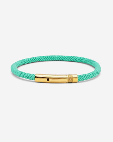 Noirèa Gold-Colored Green Bracelet 4mm.