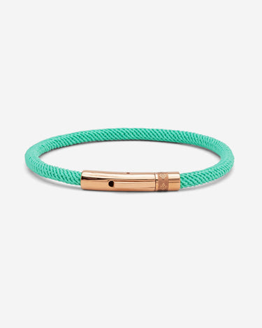 Noirèa Rosé Gold-colored Green Bracelet 4mm