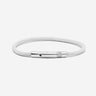 Noirèa Zilverkleurig Wit Armband 3mm - handgemaakte sieraden, luxe heren sieraden, premium kwaliteit sieraden