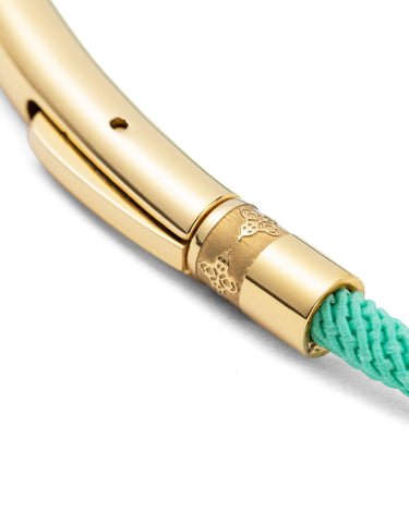 Noirèa goudkleurig sluiting van de groen armband, handgemaakte sieraden, luxe heren sieraden, premium kwaliteit sieraden.