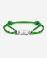Midnight Lock Groen Armband Zilverkleurig, handgemaakte sieraden, luxe heren sieraden, premium kwaliteit sieraden, exclusieve sieraden mannen.