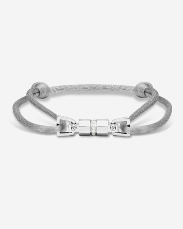 Midnight Lock Grijs Armband ZilverKleurig. Voor handgemaakte sieraden, luxe heren sieraden en premium kwaliteit sieraden.