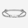 Midnight Lock Grijs Armband ZilverKleurig. Voor handgemaakte sieraden, luxe heren sieraden en premium kwaliteit sieraden.