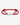 Midnight Lock Rood Armband ZilverKleurig. 6mm