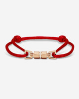 Midnight Lock Rood Armband Rosè Goudkleurig. Handgemaakte sieraden, luxe heren sieraden, premium kwaliteit.