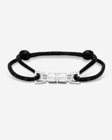 Midnight Lock Zwart Armband Zilverkleurig, handgemaakte sieraden, luxe heren sieraden, premium kwaliteit sieraden, exclusieve sieraden mannen