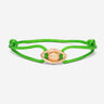 Emerald Guardian Groen Armband, Rosé Goudkleurig, handgemaakte sieraden, luxe heren sieraden.