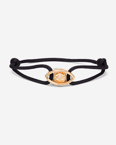 Emerald Guardian Zwart Armband Rosé Goudkleurig 8mm met zirconia steen, handgemaakte sieraden voor mannen.