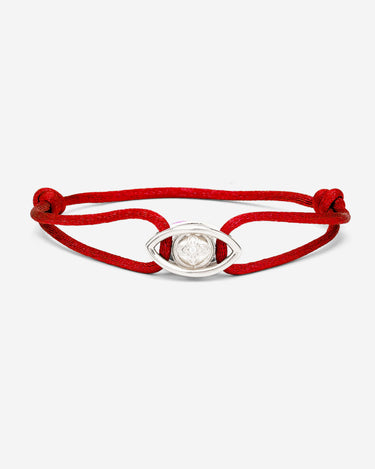 Emerald Guardian Rood Armband, Zilver 10mm - handgemaakte sieraden, luxe heren sieraden, premium kwaliteit sieraden