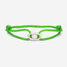 Emerald Guardian Groen Armband Zilver met zirconia steen, handgemaakte sieraden, luxe heren sieraden