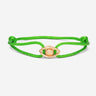 Emerald Guardian Groen Armband Rosé Goudkleurig met zirconia steen. Luxe en handgemaakt ontwerp.