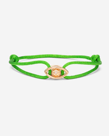 Emerald Guardian Groen Armband Rosé Goudkleurig met zirconia steen. Luxe en handgemaakt ontwerp.