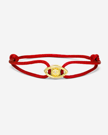 Emerald Guardian Rood Armband Goudkleurig. 8mm. Handgemaakte sieraden, luxe heren sieraden, premium kwaliteit sieraden.
