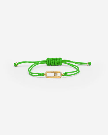 Celestial Balance Goud Groen Armband met fonkelende zirkonia, handgemaakte sieraden, luxe heren sieraden.