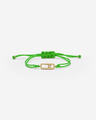 Celestial Balance Goud Groen Armband met fonkelende zirkonia, handgemaakte sieraden, luxe heren sieraden.