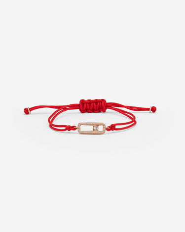 Celestial Balance Rosé Goud Rood Armband met fonkelende zirkonia steentjes en luxe design.