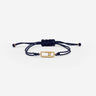 Celestial Balance Goud Donkerblauw Armband met zirkonia steentjes, handgemaakte sieraden