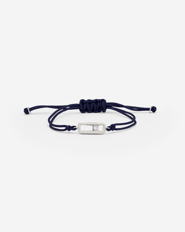 Celestial Balance Zilver Donkerblauw Armband met fonkelende zirkonia, handgemaakte sieraden, luxe heren sieraden.