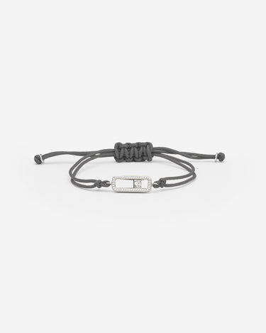 Celestial Balance Zilver Grijs Armband met fonkelende zirkonia steentjes. Handgemaakte sieraden voor luxe heren.