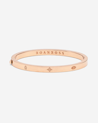 Celestia Guard Rosé Gold-Colored Bangle Bracelet