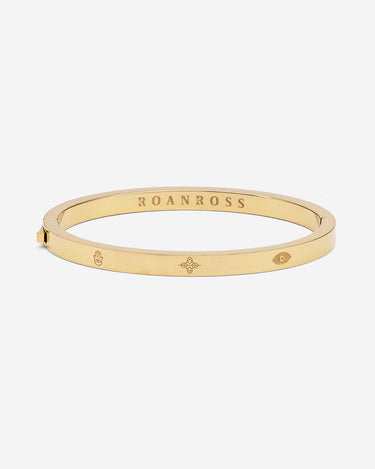 Celestia Guard Gold-Colored Bangle Bracelet